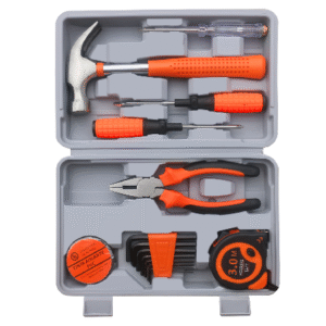 8PCS Tools for Household Use Household Repair Kit Wholesale Tool Set Pliers Claw Hammer Test Pen Case Mechanic Professional Hardware Tool Set