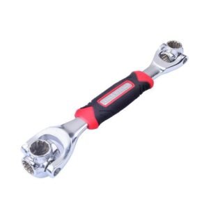 52 1 Socket Steel Wrench 360 Degree Swivel Head Universal Rubber Handle Multi-Tool Home Bicycle Sample Custom Box