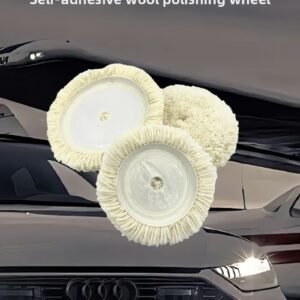 8-Inch Car Care Detailing Buffer Polisher with 6-Inch High-Density Wool Polishing Pad