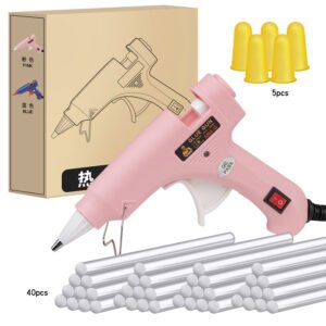 20W Hot Melt Glue Gun DIY Mini Household Industrial Gun, Electric Repair Tool Compliant with EU Standards, Using 7mm Glue Sticks